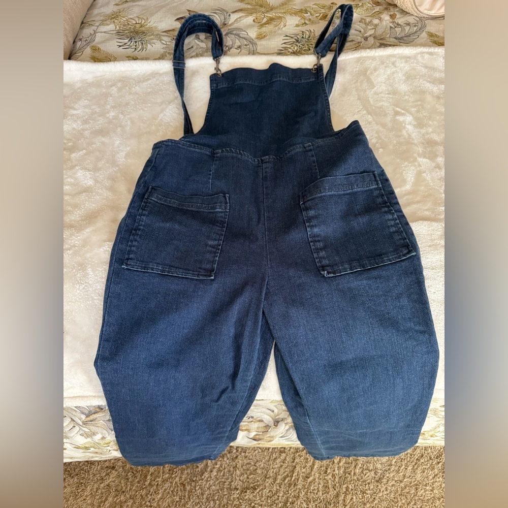 Dark Blue Denim Overalls